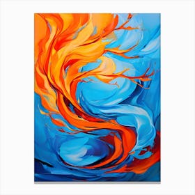 Fire And Flames Canvas Print