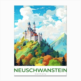 Germany Neuschwanstein Travel 1 Canvas Print