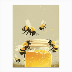 Mason Bee Storybook Illustrations 10 Canvas Print