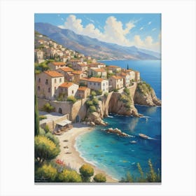 Village By The Sea 3 Canvas Print