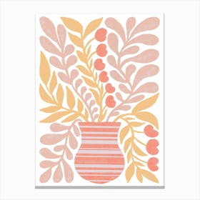 Orange Vase Canvas Print