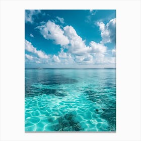 Clear Blue Water Canvas Print