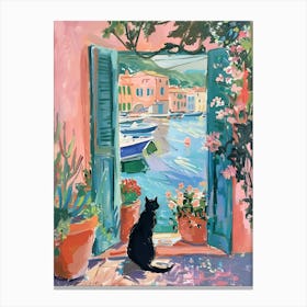 Cat In The Window 1 Canvas Print