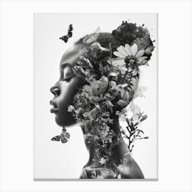 Black & White Portrait Canvas Print