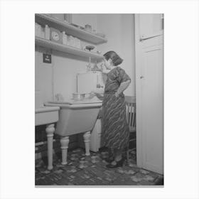 Untitled Photo, Possibly Related To Nathan Katz S Apartment, East 168th Street, Bronx, New York, Mr, Nathan 1 Canvas Print