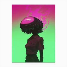 Alien Head 1 Canvas Print