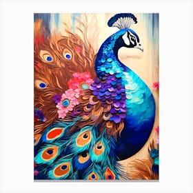 Peacock Strut  Canvas Print