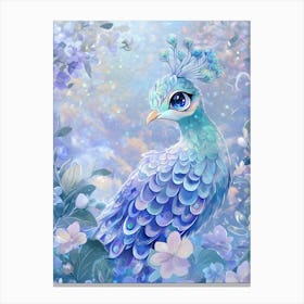 Blue Peacock 1 Canvas Print