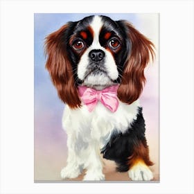 English Toy Spaniel 4 Watercolour dog Canvas Print