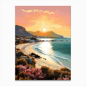 A Vibrant Painting Of Elafonisi Beach Crete Greece 4 Canvas Print