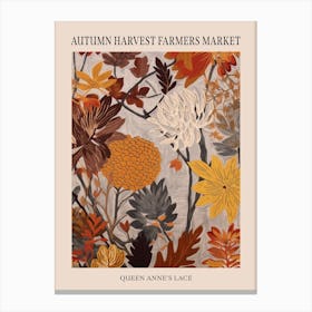 Fall Botanicals Queen Annes Lace 3 Poster Canvas Print