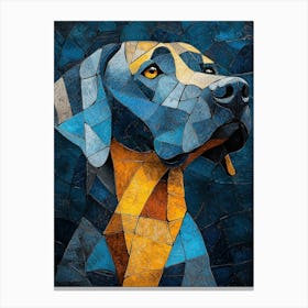 Mosaic Dog 8 Canvas Print