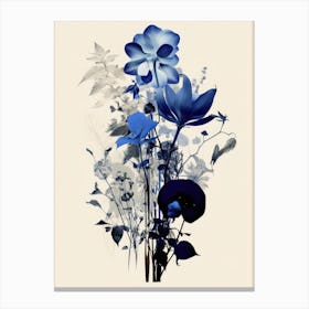 Blue Flowers 50 Canvas Print