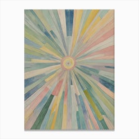 Pastel Sunburst Canvas Print