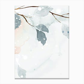 Watercolor Of A Branch Canvas Print