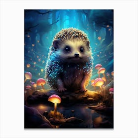 Hedgehog In The Forest Canvas Print