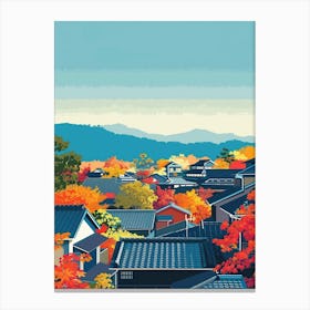 Matsumoto Japan 4 Colourful Illustration Canvas Print