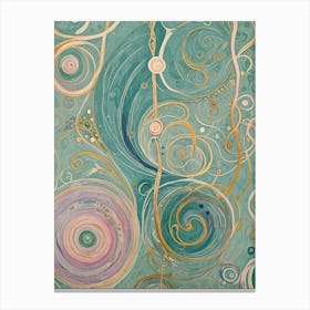 Dance Of Swirls And Spirals Canvas Print