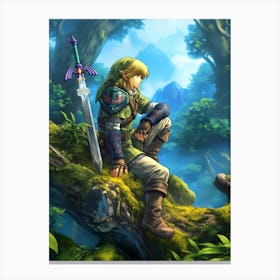 Link In The Legend Of Zelda Canvas Print