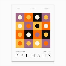 Bauhaus Mid Century Modern Wall Art Exhibition  Canvas Print