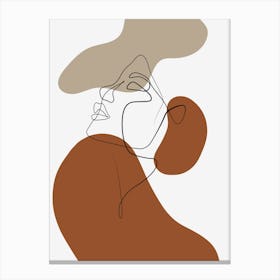 Minimalist woman 1 Canvas Print