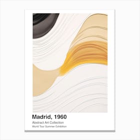World Tour Exhibition, Abstract Art, Madrid, 1960 5 Canvas Print