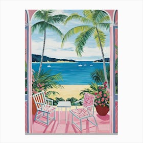 Palm Beach, Australia, Matisse And Rousseau Style 1 Canvas Print