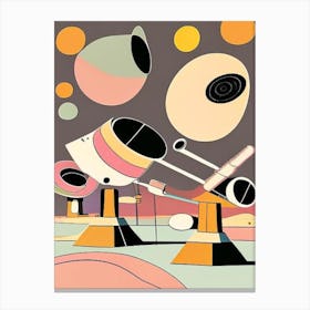 Telescope Array Musted Pastels Space Canvas Print