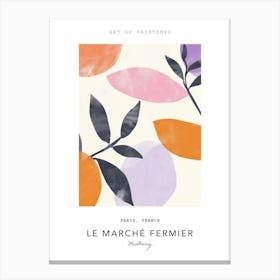 Mulberry Le Marche Fermier Poster 1 Canvas Print