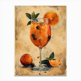 Orange Cocktail 16 Canvas Print