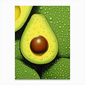 Avocado Pop Art Inspired 2 Canvas Print