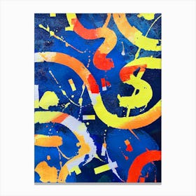 Abstract Painting -urban yellow Canvas Print