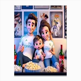 Family of real Madrid lovers ❤️canvas Canvas Print