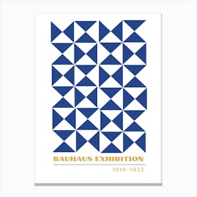 Bauhaus Blue Exhibition 17 Canvas Print