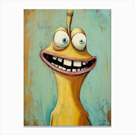 Monkey With Big Eyes Canvas Print