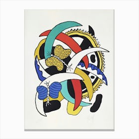 Fernand Léger Butterflies (Les Papillons) (1948) Canvas Print