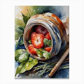 Strawberry Basket Canvas Print