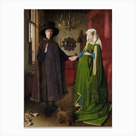 The Arnolfini Portrait, Jan van Eyck Canvas Print