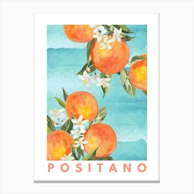 Italian Orange Poster Canvas Print