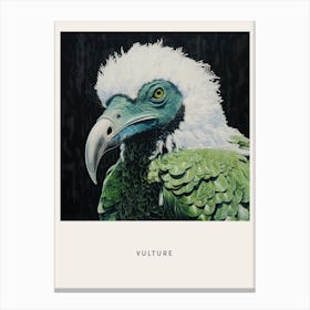 Ohara Koson Inspired Bird Painting Vulture 1 Poster Canvas Print