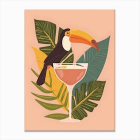 Toucan Cocktail Canvas Print