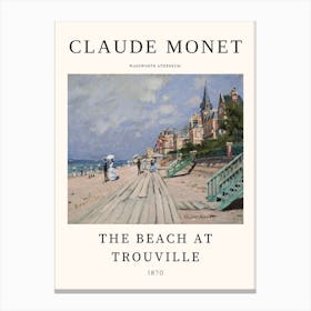 Beach At Trouville - Claude Monet Canvas Print