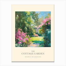 Cottage Garden Poster English Oasis 4 Canvas Print