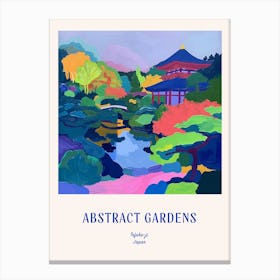 Colourful Gardens Tofuku Ji Japan 4 Blue Poster Canvas Print