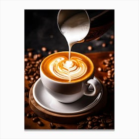 Coffee Latte Art 1 Canvas Print