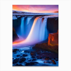 Urridafoss, Iceland Majestic, Beautiful & Classic (3) Canvas Print