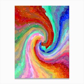 Abstract Swirling Spiral Background Canvas Print