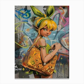 Pop art Tinker Bell Princess Canvas Print