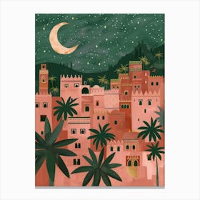 Marrakech At Night Canvas Print