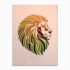 Lion Head 2 Canvas Print